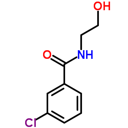 3-CHLORO-N-(2-HYDROXY-ETHYL)-BENZAMIDE Structure