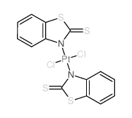 benzothiazole-2-thione; dichloroplatinum Structure