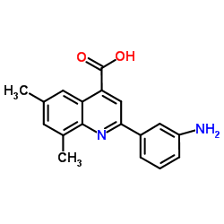 2-(3-Aminophenyl)-6,8-dimethyl-4-quinolinecarboxylic acid picture