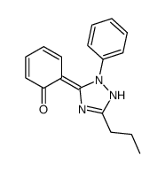 (6E)-6-(2-phenyl-5-propyl-1H-1,2,4-triazol-3-ylidene)cyclohexa-2,4-dien-1-one Structure