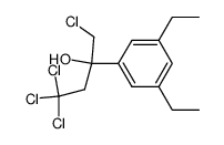 α-(chloromethyl)-3,5-diethyl-α-(2,2,2-trichloroethyl)benzenemethanol Structure