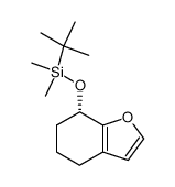 (7S)-(tert-butyldimethylsilyloxy)-4,5,6,7-tetrahydro-1-benzofuran Structure