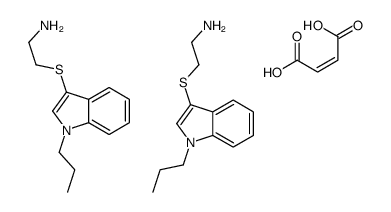 but-2-enedioic acid,2-(1-propylindol-3-yl)sulfanylethanamine Structure