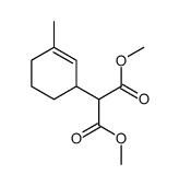 dimethyl 2-(3-methylcyclohex-2-en-1-yl)propanedioate结构式