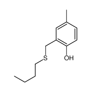 2-(butylsulfanylmethyl)-4-methylphenol结构式