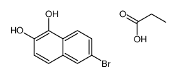 6-bromonaphthalene-1,2-diol,propanoic acid结构式