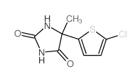 2,4-Imidazolidinedione,5-(5-chloro-2-thienyl)-5-methyl-结构式