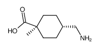 4-Aminomethyl-1-methyl-cyclohexanecarboxylic acid结构式