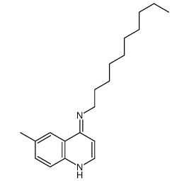 N-decyl-6-methylquinolin-4-amine结构式