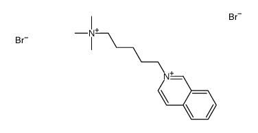 5-isoquinolin-2-ium-2-ylpentyl(trimethyl)azanium,dibromide Structure