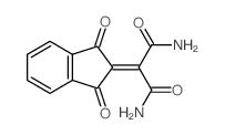 2-(1,3-dioxoinden-2-ylidene)propanediamide结构式