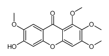 6-Hydroxy-1,2,3,7-tetramethoxyxanthone structure