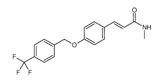 N-methyl-3-[4-(4-trifluoromethyl-benzyloxy)-phenyl]-acrylamide结构式