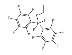 Difluorobis(pentafluorophenyl)(ethylthio)phosphorane Structure