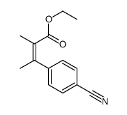 ethyl 3-(4-cyanophenyl)-2-methylbut-2-enoate Structure