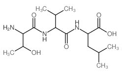 L-Leucine,L-threonyl-L-valyl-结构式