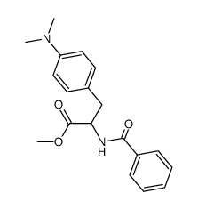 methyl (N-benzoyl)-4'-dimethylaminophenylalaninate结构式