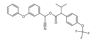 α-cyano-m-phenoxybenzyl α-isopropyl-4-(trifluoromethoxy)phenylacetate Structure