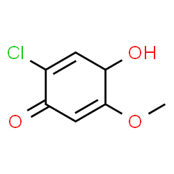 2,5-Cyclohexadien-1-one,2-chloro-4-hydroxy-5-methoxy- Structure