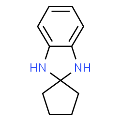 SPIRO[2H-BENZIMIDAZOLE-2,1'-CYCLOPENTANE], 1,3-DIHYDRO- Structure