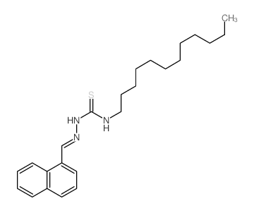 Hydrazinecarbothioamide,N-dodecyl-2-(1-naphthalenylmethylene)-结构式