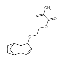 2-[(3a,4,5,6,7,7a-hexahydro-4,7-methano-1H-indenyl)oxy]ethyl methacrylate structure