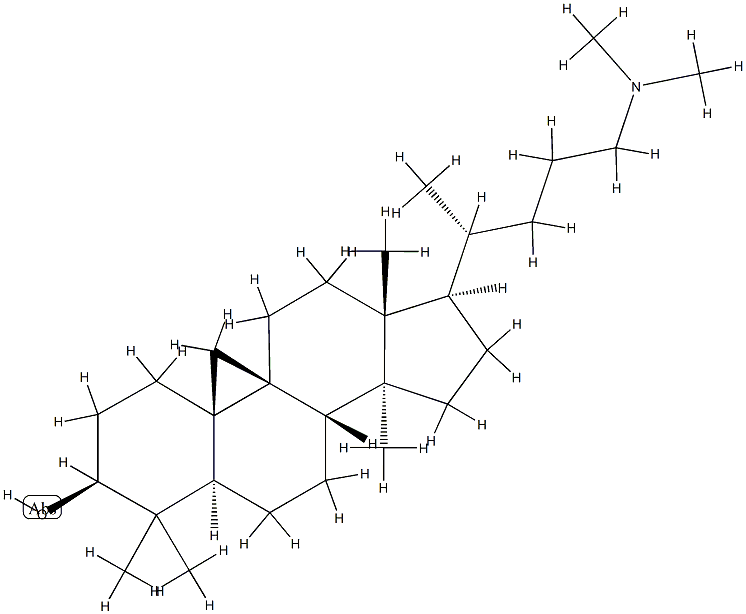 25-azacycloartanol structure