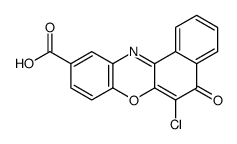 6-chloro-5-oxobenzo[a]phenoxazine-10-carboxylic acid Structure