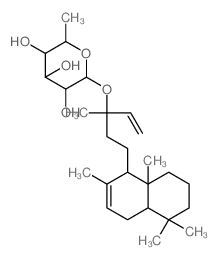 LABDANE DITERPENE, BETA-D-FUCOSIDE structure