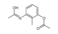 乙酸(2-甲基-3-乙酰氨基苯基)酯结构式