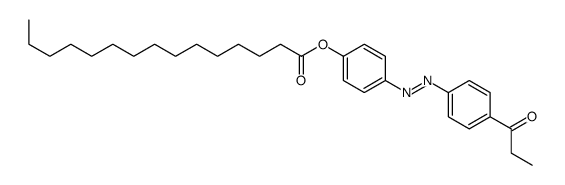 [4-[(4-propanoylphenyl)diazenyl]phenyl] pentadecanoate结构式