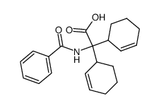 2-Benzoylamino-2,2-di(2-cyclohexen-1-yl)ethansaeure Structure