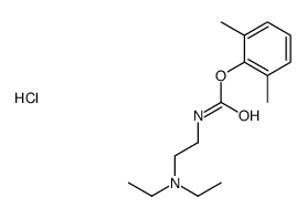 2-[(2,6-dimethylphenoxy)carbonylamino]ethyl-diethylazanium,chloride Structure