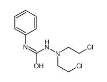 1-[bis(2-chloroethyl)amino]-3-phenylurea Structure