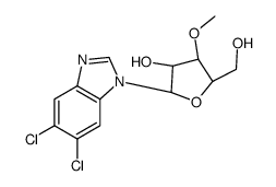 (2R,3R,4S,5R)-2-(5,6-dichlorobenzimidazol-1-yl)-5-(hydroxymethyl)-4-methoxyoxolan-3-ol Structure