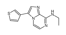 N-ethyl-3-thiophen-3-ylimidazo[1,2-a]pyrazin-8-amine结构式