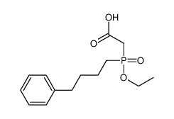 2-[ethoxy(4-phenylbutyl)phosphoryl]acetic acid Structure