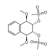 r,c-1,4-dimethoxy-t,t-2,3-bis(mesyloxy)-1,2,3,4-tetrahydronaphthalene Structure