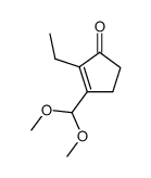 3-dimethoxymethyl-2-ethylcyclopent-2-en-1-one Structure