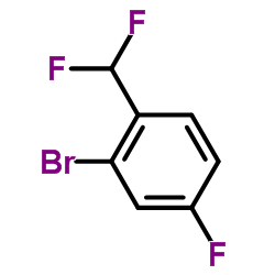 2-溴-4-氟二氟甲基苯结构式