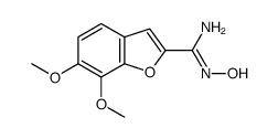 2-Benzofurancarboximidamide, 6,7-dimethoxy-N-hydroxy-结构式