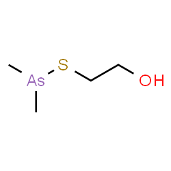 dimethylarsinomercaptoethanol Structure