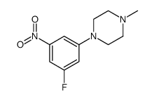 1-(3-Fluoro-5-nitrophenyl)-4-Methylpiperazine结构式