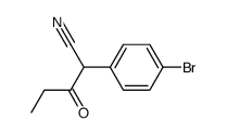 2-(4-bromo-phenyl)-3-oxo-valeronitrile结构式