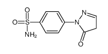 4-(5-氧代-4,5-二氢-吡唑-1-基)-苯磺酰胺结构式