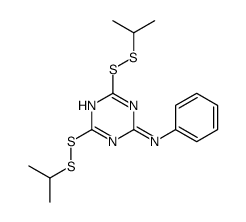 N-phenyl-4,6-bis(propan-2-yldisulfanyl)-1,3,5-triazin-2-amine Structure