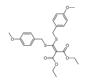 diethyl 2-[bis(4-methoxybenzylsulfanyl)methylene]malonate结构式