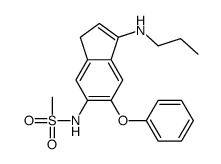 N-[6-phenoxy-1-(propylamino)-3H-inden-5-yl]methanesulfonamide Structure