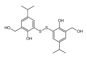 2-[[2-hydroxy-3-(hydroxymethyl)-5-propan-2-ylphenyl]disulfanyl]-6-(hydroxymethyl)-4-propan-2-ylphenol Structure