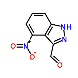 4-Nitro indazole carboxaldehyde Structure